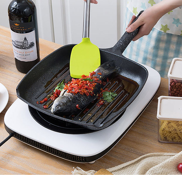 Chảo nướng chống dính vân đá 28m UAKEEN VK212