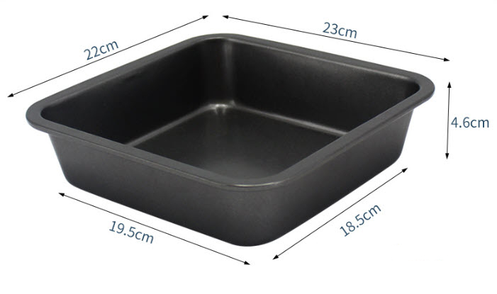 Khay nướng bánh vuông 22cm ShengKun SK3080