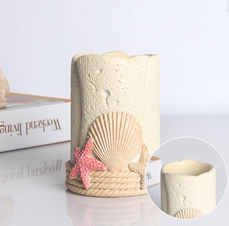 Bộ đồ dùng nhà tắm 6 món phong cách biển cả KSL007