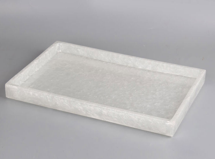 Bộ đồ dùng nhà tắm resin xà cừ viền đính đá Kingsley KSL008