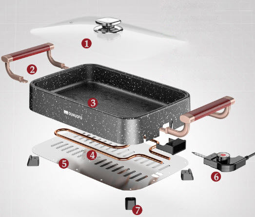 Nồi đa năng phủ vân đá Onofo ONF38C