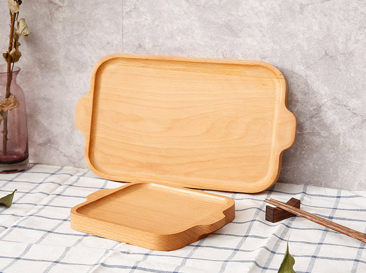 Khay gỗ đựng đồ ăn, đồ nướng bbq cho nhà hàng quán nướng KYS963