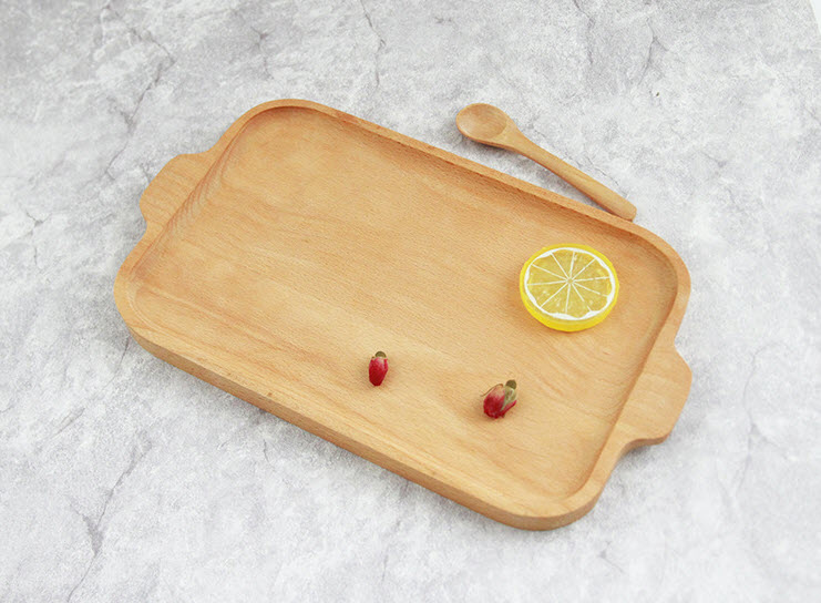Khay gỗ đựng đồ ăn, đồ nướng bbq cho nhà hàng quán nướng KYS963