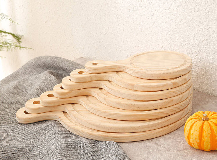 Khay gỗ đựng đồ ăn, pizza, đồ nướng bbq cho nhà hàng KYS89