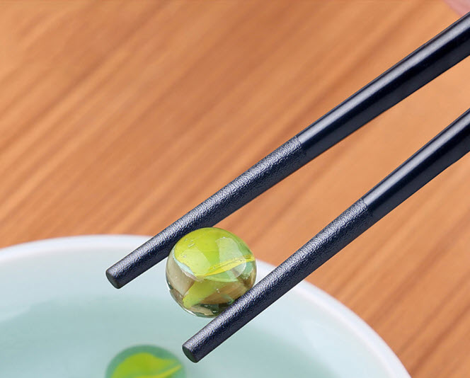 Đũa melamine đuôi hoa văn KMD P550
