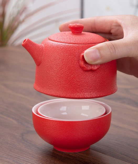 Bộ ấm trà du lịch bằng gốm Spirit SPR001