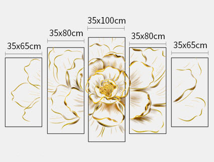 Tranh treo tường bông hoa 3D ArtTime FCV001