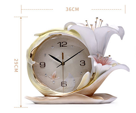 Đồng hồ để bàn hoa ly 3d ArtTime ZZ0029B