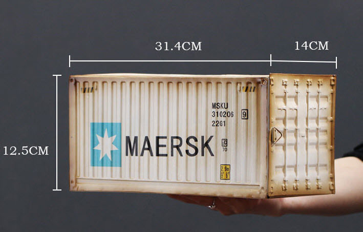 Hộp đựng khăn giấy hình container Mulin FML02