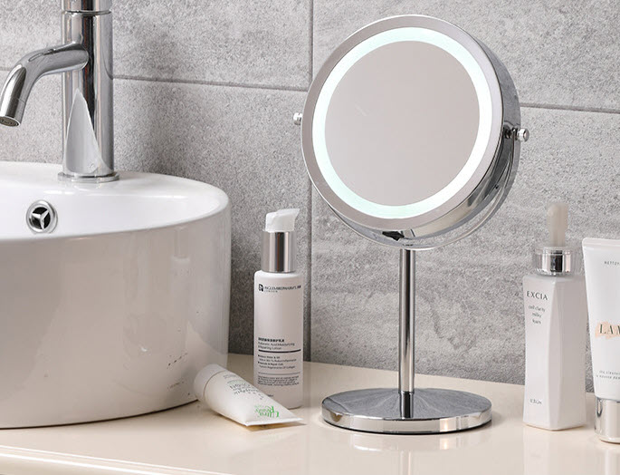 Gương trang điểm để bàn có đèn Tuqiang F1009
