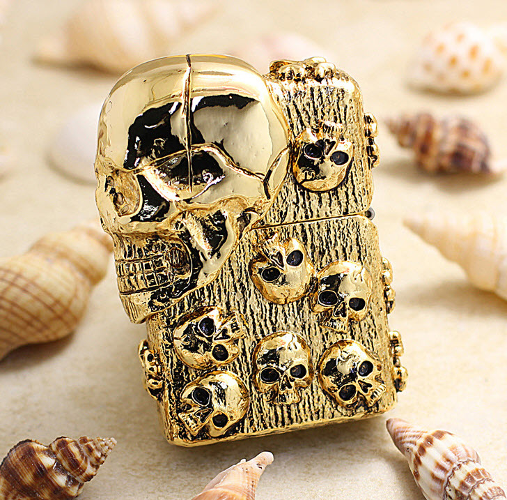 Bật lửa hộp quẹt Zippo mạ vàng ZBT3185A