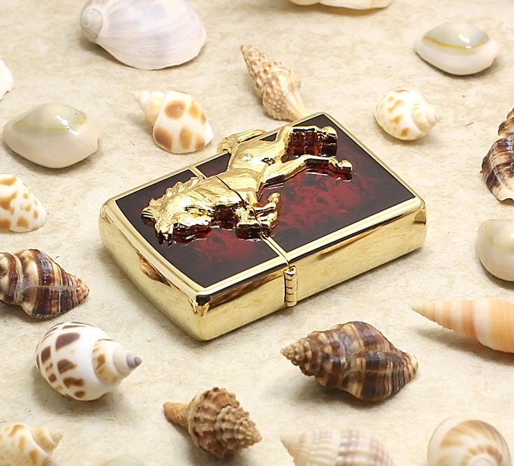 Bật lửa hộp quẹt Zippo mạ vàng ZBT53A