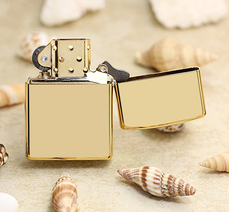 Bật lửa hộp quẹt Zippo mạ vàng ZBT29626