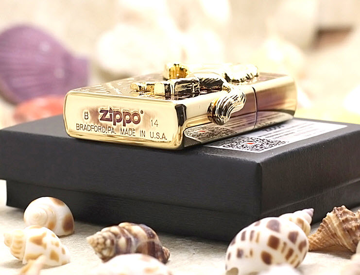 Bật lửa hộp quẹt mạ vàng Zippo ZBT53C