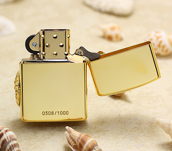 Bật lửa hộp quẹt mạ vàng Zippo ZBT64230198