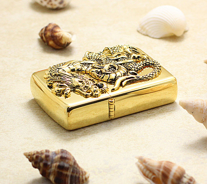 Bật lửa hộp quẹt mạ vàng Zippo ZBT64230198
