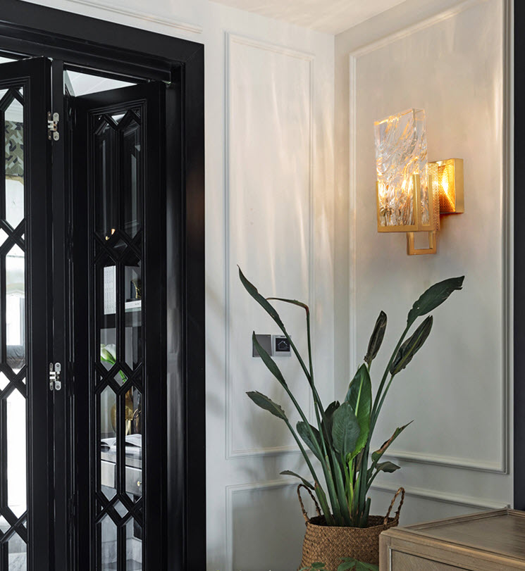 Đèn tường đèn pha lê gắn tường Reble QP13