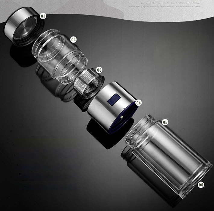 Bình ủ trà thủy tinh cách nhiệt 400ml Kaxifei K811