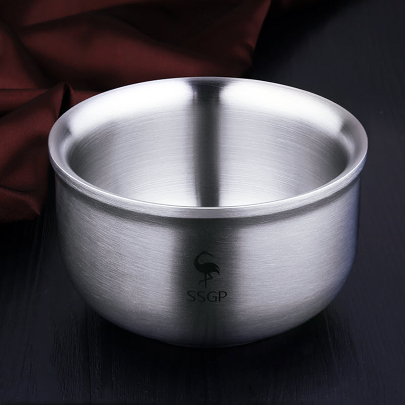 Chén inox 304 cách nhiệt 2 lớp SSGP SS0125