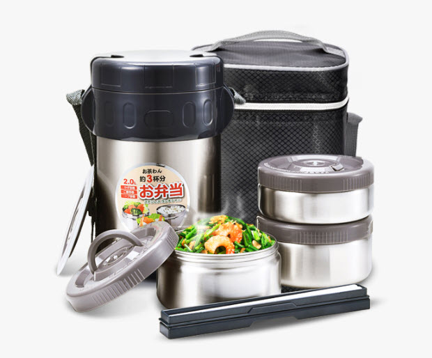 Hộp cơm giữ nhiệt 3 ngăn 2L Tafuco T0050