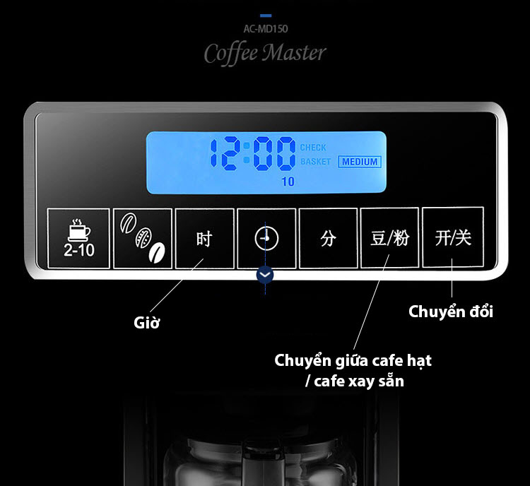 Máy pha cà phê tự động ACA ACMD150