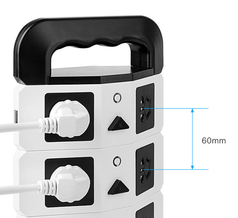 Ổ cắm điện kèm USB hình trụ Whalen C31101
