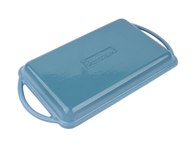 Chảo gang vỉ gang nướng thịt 32x21cm Jinghui KP40