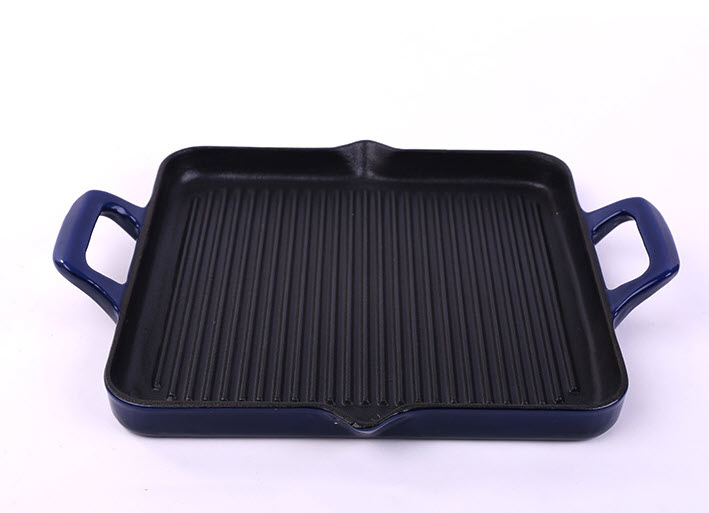 Chảo gang vỉ gang nướng thịt 29x26cm Jinghui FX2926
