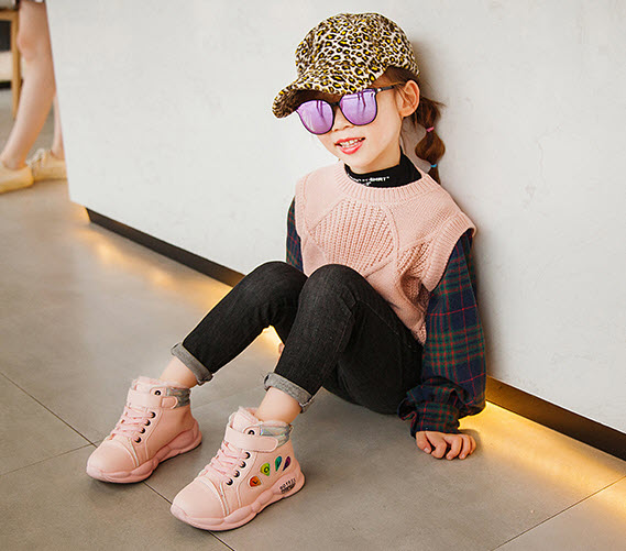 Giày sneaker bé gái 16 - 22cm Yiwu YW0108