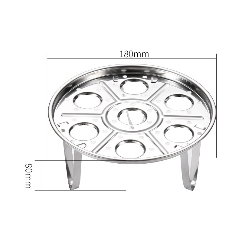 Khay đựng trứng gà 2 tầng 18cm inox 304 OEM G19029