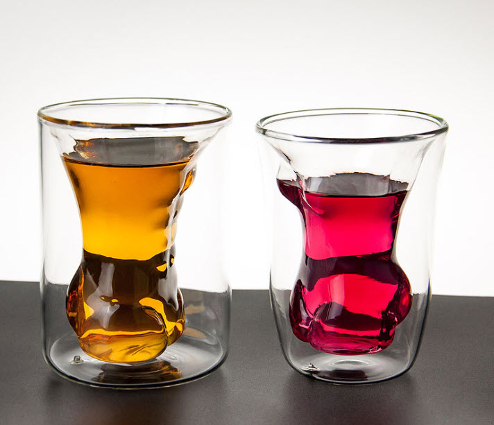 Ly uống whisky thủy tinh 2 lớp 150ml OEM YS008