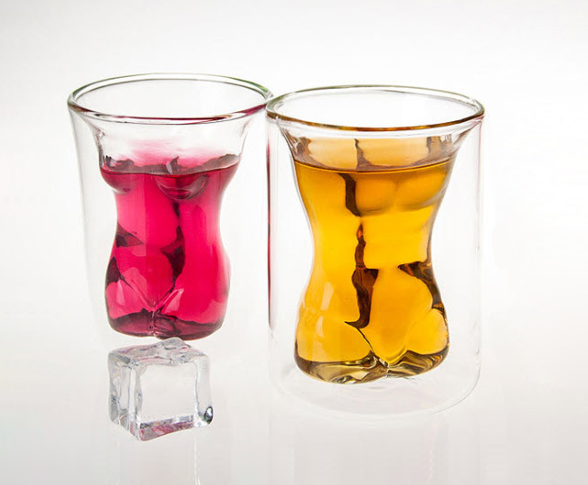 Ly uống whisky thủy tinh 2 lớp 150ml OEM YS008