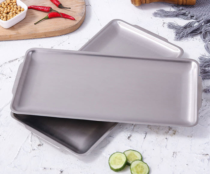 Dĩa inox đựng topping đồ nướng đồ chiên, topping lẩu trưng bày thức ăn KRP001