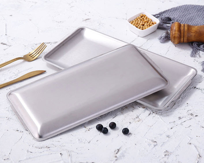 Dĩa inox đựng topping đồ nướng đồ chiên, topping lẩu trưng bày thức ăn KRP001