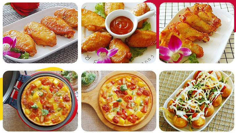 Máy nướng bánh đa năng 8 món Heart SW102