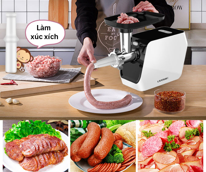 Máy xay thịt rau củ quả 500W Liven JRJB2