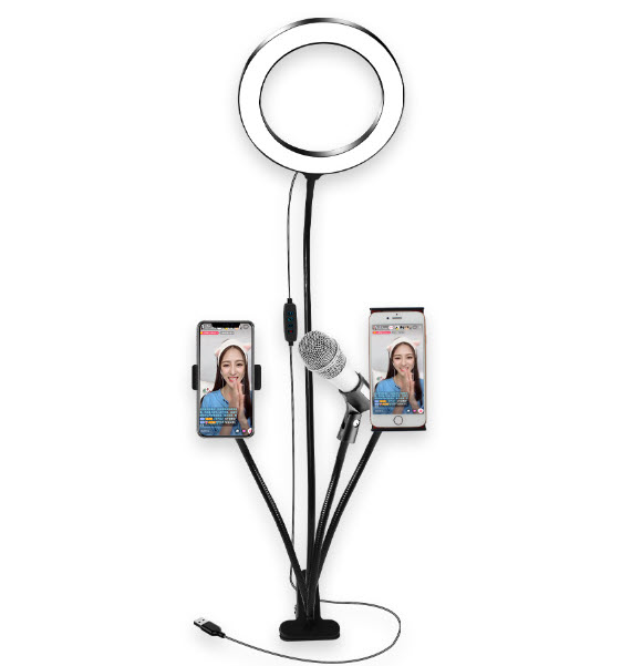 Đèn led livestream 20cm 2in1 Doled DLA2