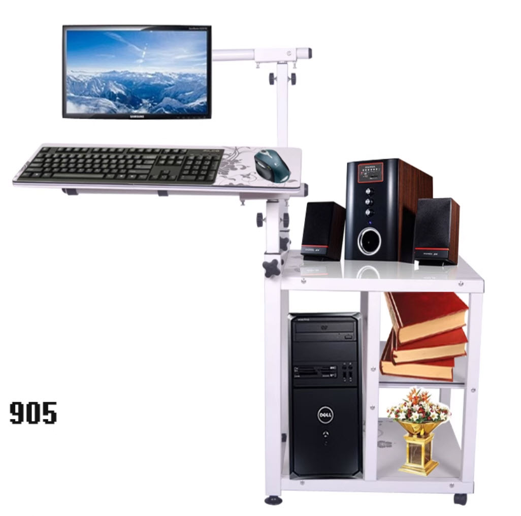 Bàn máy tính di động OEM WL901 phù hợp phòng họp, bệnh viện, xưởng sản xuất