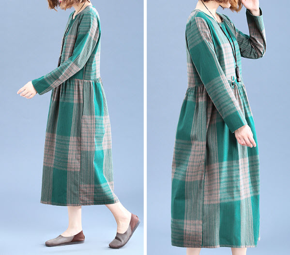Đầm suông hoa văn cotton nữ SmallApple SA005