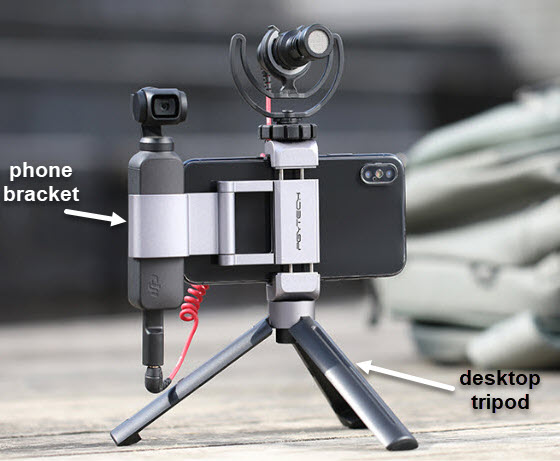 Giá gắn điện thoại osmo pocket camera PgyTech P18C029
