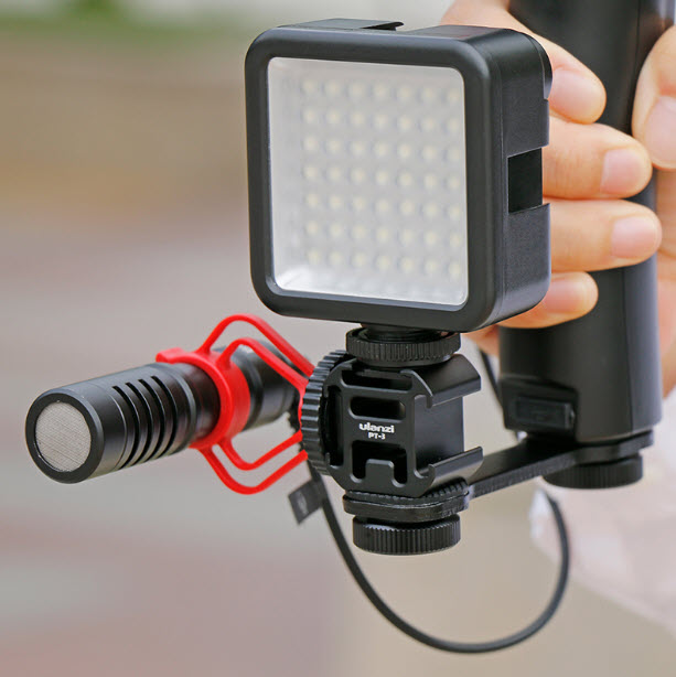 Giá gắn đèn flash cho gimbal chống rung Ulanzi PT3