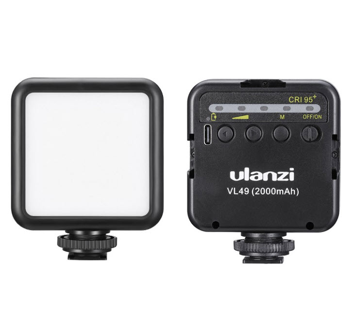 Đèn led và microphone cho điện thoại máy ảnh Ulanzi VL49