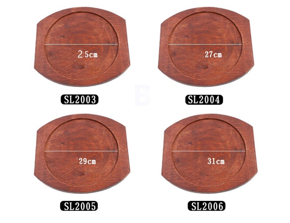 Đế gỗ lót chảo gang tròn nhiều size TeLi SL2088