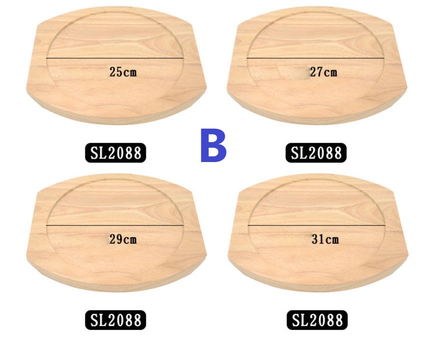 Đế gỗ lót chảo gang tròn nhiều size TeLi SL2088