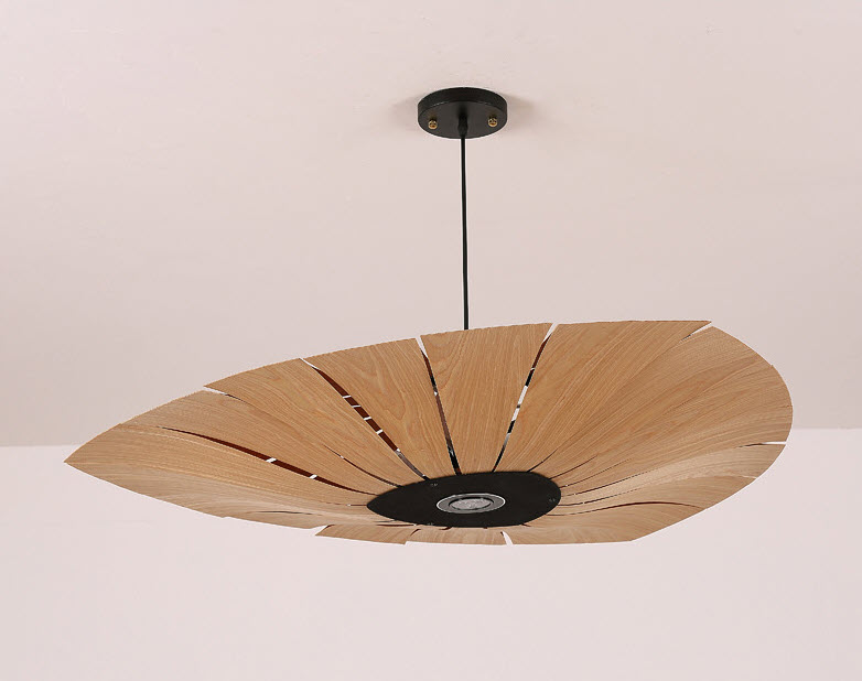 Đèn thả trần nghệ thuật cánh gỗ Rhyme ART038