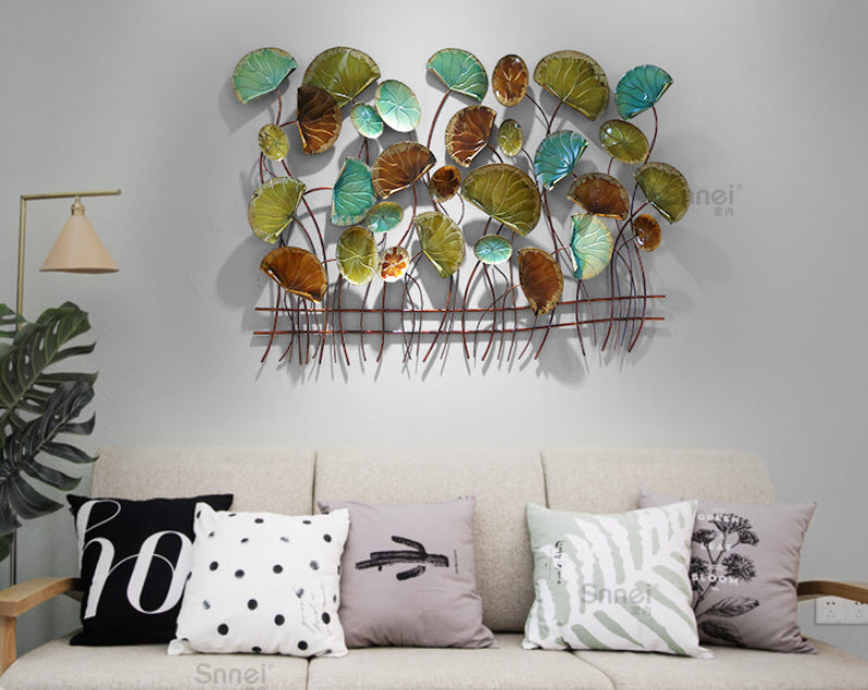 Khung trang trí tường lá cây Snnei SM1344