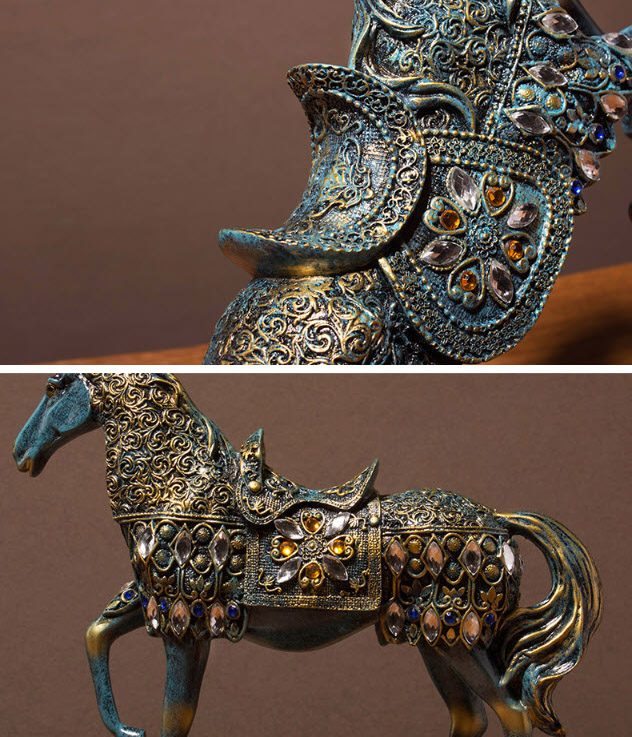 Phụ kiện trang trí để bàn ngựa chiến Goodluck FX068