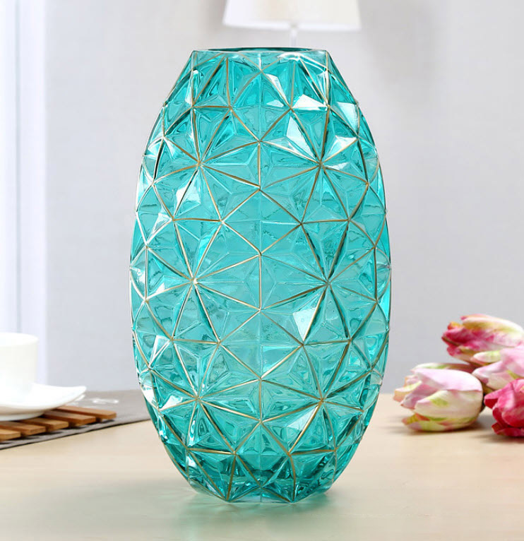 Bình bông thủy tinh 36cm Wenxi WX2034