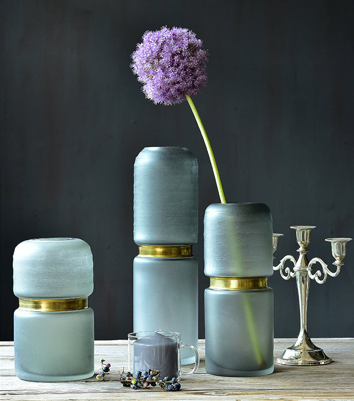 Bình bông thủy tinh handmade Bixuan BXS8603