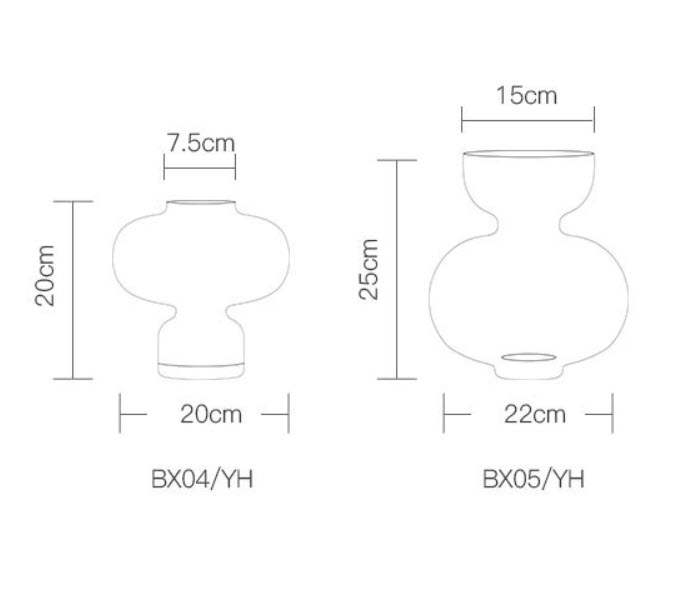 Bình bông thủy tinh handmade Bixuan BX05G